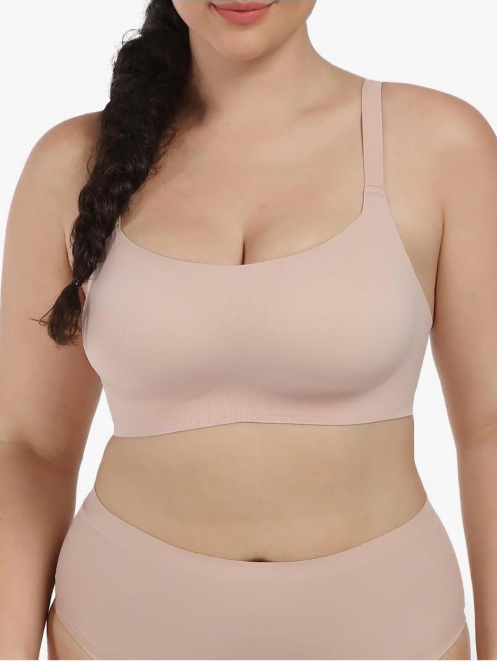 Everyday Wireless Bra in Light Blush 2XL